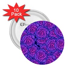 Roses 2 25  Buttons (10 Pack)  by BubbSnugg