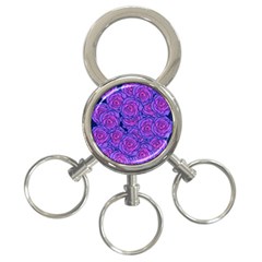 Roses 3-ring Key Chain by BubbSnugg