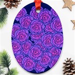 Roses Oval Ornament (Two Sides) Front