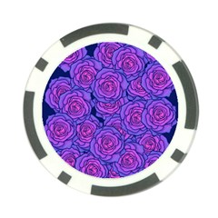 Roses Poker Chip Card Guard by BubbSnugg