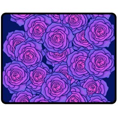 Roses Fleece Blanket (medium)  by BubbSnugg