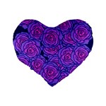 Roses Standard 16  Premium Heart Shape Cushions Back