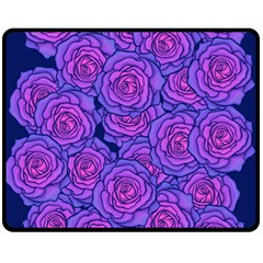 Roses Double Sided Fleece Blanket (medium)  by BubbSnugg