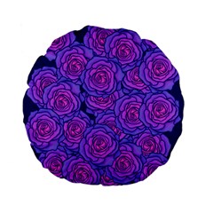 Roses Standard 15  Premium Flano Round Cushions by BubbSnugg