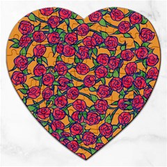 Roses  Jigsaw Puzzle (heart) by BubbSnugg