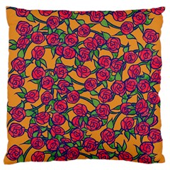 Roses  Standard Flano Cushion Case (two Sides) by BubbSnugg