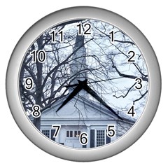 Bowling Green Prout Chapel Wall Clock (silver) by Riverwoman