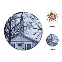 Bowling Green Prout Chapel Playing Cards (round) by Riverwoman