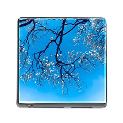 The Beauty Of Life- Cherry Blossom Tree Memory Card Reader (square 5 Slot) by WensdaiAmbrose