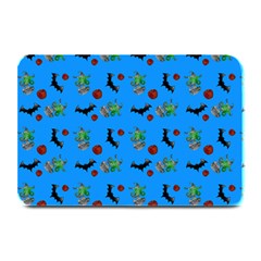 Halloween Witch Pattern Blue Plate Mats by snowwhitegirl