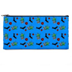 Halloween Witch Pattern Blue Pencil Cases by snowwhitegirl