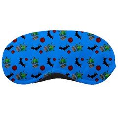 Halloween Witch Pattern Blue Sleeping Mask by snowwhitegirl