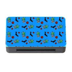 Halloween Witch Pattern Blue Memory Card Reader With Cf by snowwhitegirl