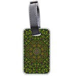 Peace Flower Planet And Calm Fire Luggage Tag (two sides) Back