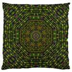 Peace Flower Planet And Calm Fire Large Cushion Case (One Side) Front