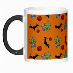 Halloween Witch Pattern Orange Morph Mugs