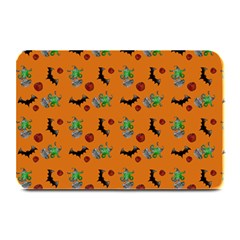 Halloween Witch Pattern Orange Plate Mats