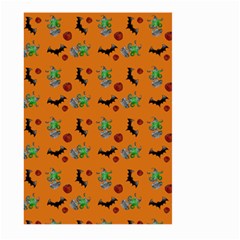 Halloween Witch Pattern Orange Large Garden Flag (Two Sides)