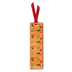 Halloween Witch Pattern Orange Small Book Marks