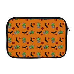 Halloween Witch Pattern Orange Apple MacBook Pro 17  Zipper Case