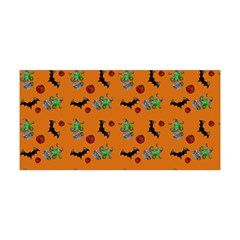 Halloween Witch Pattern Orange Yoga Headband