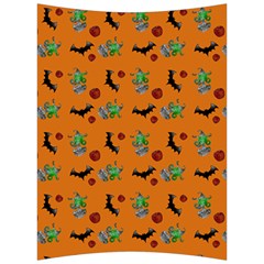 Halloween Witch Pattern Orange Back Support Cushion