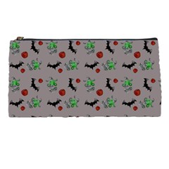 Halloween Witch Pattern Grey Pencil Cases by snowwhitegirl