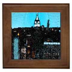 City Town Framed Tiles by snowwhitegirl