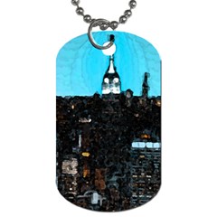 City Town Dog Tag (one Side) by snowwhitegirl