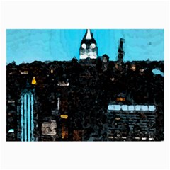 City Town Large Glasses Cloth (2 Sides) by snowwhitegirl