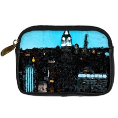 City Town Digital Camera Leather Case by snowwhitegirl