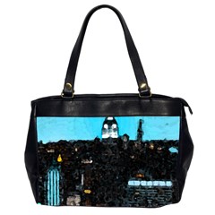 City Town Oversize Office Handbag (2 Sides) by snowwhitegirl