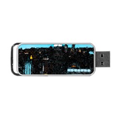 City Town Portable Usb Flash (one Side) by snowwhitegirl