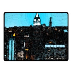 City Town Double Sided Fleece Blanket (small)  by snowwhitegirl