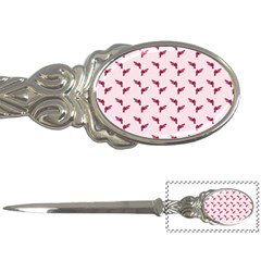 Pink Parrot Pattern Letter Opener by snowwhitegirl