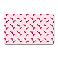 Pink Parrot Pattern Magnet (rectangular) by snowwhitegirl