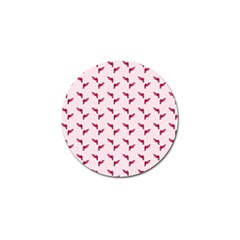 Pink Parrot Pattern Golf Ball Marker by snowwhitegirl