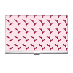 Pink Parrot Pattern Business Card Holder by snowwhitegirl