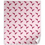 Pink Parrot Pattern Canvas 8  x 10  8.15 x9.66  Canvas - 1