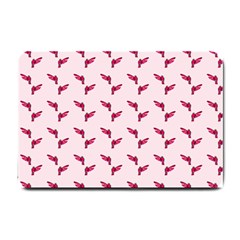 Pink Parrot Pattern Small Doormat  by snowwhitegirl