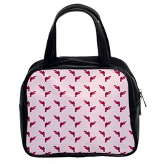 Pink Parrot Pattern Classic Handbag (two Sides) by snowwhitegirl