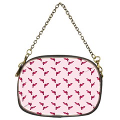 Pink Parrot Pattern Chain Purse (two Sides) by snowwhitegirl