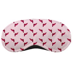 Pink Parrot Pattern Sleeping Mask by snowwhitegirl