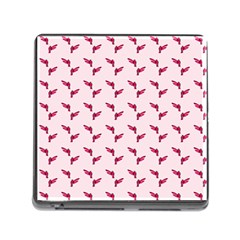 Pink Parrot Pattern Memory Card Reader (square 5 Slot) by snowwhitegirl