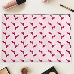 Pink Parrot Pattern Cosmetic Bag (xxl) by snowwhitegirl