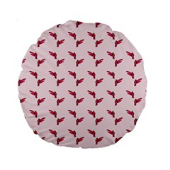 Pink Parrot Pattern Standard 15  Premium Round Cushions by snowwhitegirl