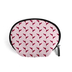 Pink Parrot Pattern Accessory Pouch (small) by snowwhitegirl