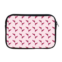 Pink Parrot Pattern Apple Macbook Pro 17  Zipper Case by snowwhitegirl