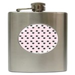 Pink Eyes Hip Flask (6 oz) Front