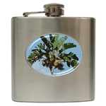 Palm Tree Hip Flask (6 oz) Front